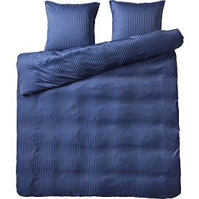 Mikrofiber sengetøj - Dobby blå