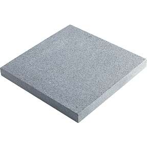 Granitflise 40 x 40 x 3 cm - mørk grå