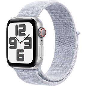 Apple Watch SE (2024) 40 mm Cell S/M - Silver Aluminium Sport Loop