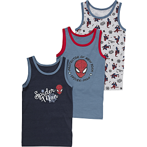 Spider-Man undertrøje str. 98/104 - blå/grå