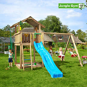 Jungle Gym Chalet legetårn inkl swing & slide