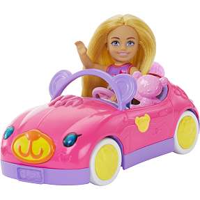 Barbie bil med Chelsea dukke