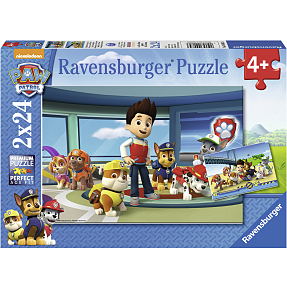 Paw Patrol puslespil - 2x24 brikker