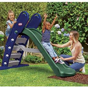 Little Tikes stor rutsjebane - blå og grøn