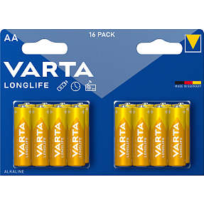 Varta longlife AA batterier 16-pak