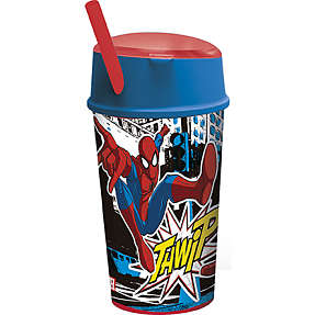 Marvel Spiderman drikkekop med snacktop