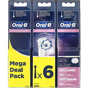 Oral-B Sensitive Clean tandbørstehoveder 6-pak