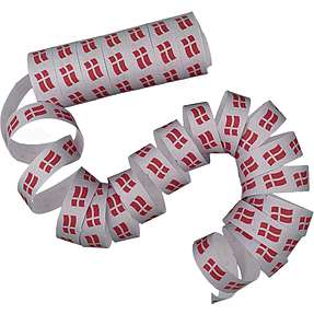 Salling serpentiner 2-pak - Dannebrog