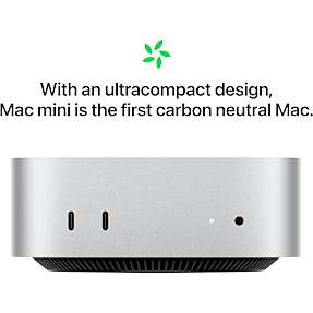 Apple Mac Mini M4 256GB 2024 - Silver | Køb på Bilka.dk!