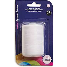 Polyester sytråd - hvid