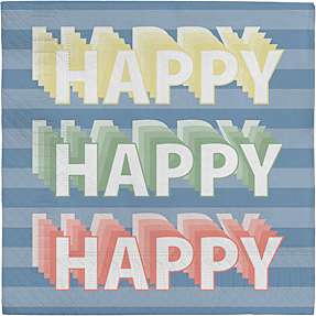 Windsor mønstrede servietter 33x33 cm 20-pak