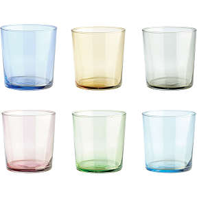 Aida farvede drikkeglas - 6-pak (345ml)
