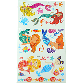 Midlertidig tatovering - havfrue