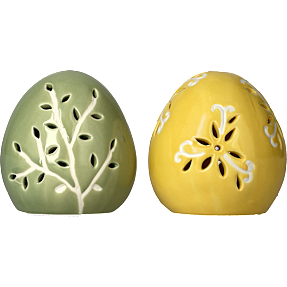 Påskeæg med LED H: 11 cm - flere varianter - assorteret