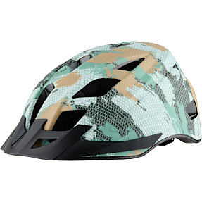 SCO cykelhjelm med lys - grøn grafisk print