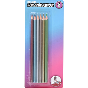 Danpen junior metal farveblyanter 6 stk.