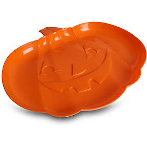 Halloween græskartallerken/fad - orange