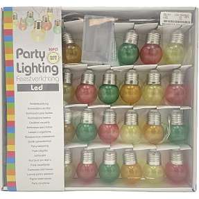 Lyskæde med 30 LED - multifarvet