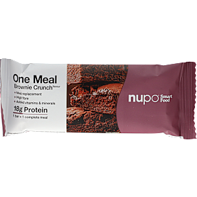 Måltidserstatningsbar m. browniestykker og chokoladeovertræk