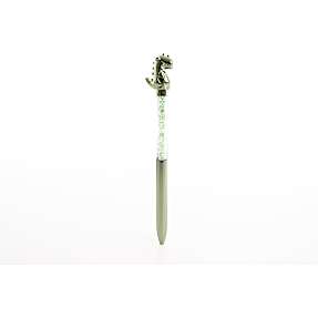 Danpen Junior kuglepen - sølvfarvet dinosuar