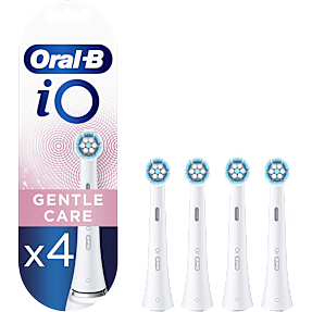 Oral-B iO Gentle Care tandbørstehoveder 4-pak - hvid
