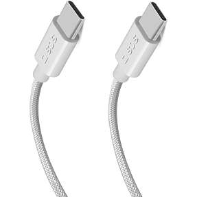 SBS HS kabel USB-C 3.2 240W 2 meter - hvid