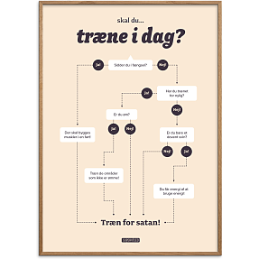 Skal du træne i dag? – 30x40 cm