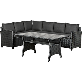 Sommerdal loungesæt - sort