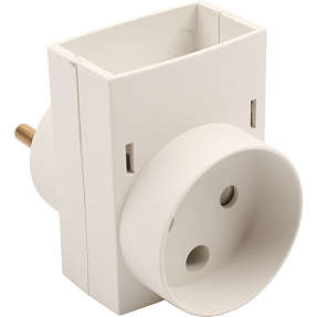 Dobbeltstik med 1F og 1R udtag