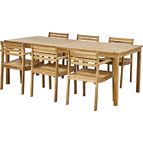 Rosenborg havemøbelsæt med 6 Rosenborg havestole