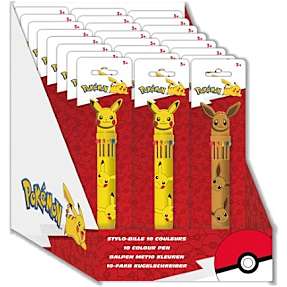 Pokémon multifarve kuglepen - flere varianter - assorteret
