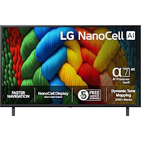 LG 43" NanoCell 4K AI TV 43NANO80A 2025