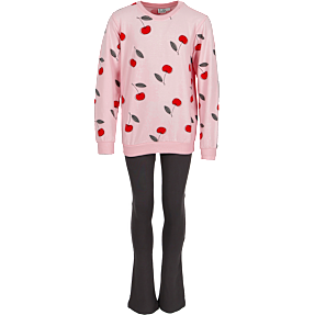 VRS børne sweat sæt str. 110/116 - rosa
