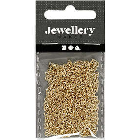 Kæde, forgyldt, b: 2 mm, l: 2 meter