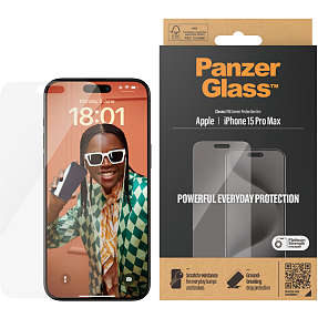PanzerGlass skærmbeskyttelse iPhone 15 Pro Max