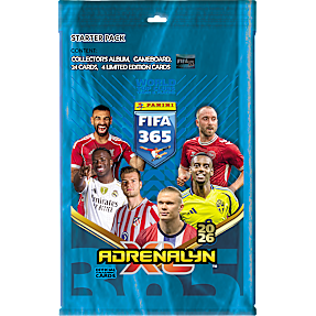 Fifa 365 Adrenalyn xl 2026 fodboldkort inkl. eksklusivt Mbappé kort