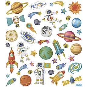 Klistermærker - Rummet