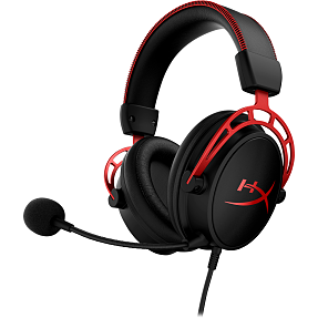 Hyperx cloud alpha gaming headset - sort/rød