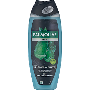 Shower & Shave 4-i-1 shower gel m. aloe vera extract og grøn te duft