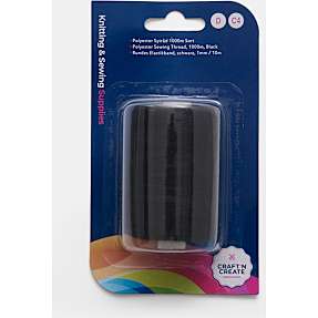 CraftnCreate polyester sytråd - sort