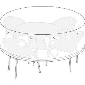 Premium Lagos overtræk til havemøbelsæt - Flint grå