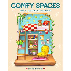 Comfy Spaces - Coloring Book Cafe