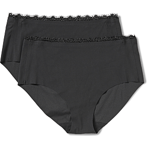 VRS dame 2-pak hipster str. S  - sort