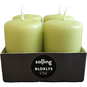 Salling bloklys 4x6 cm 4-pak - limegrøn