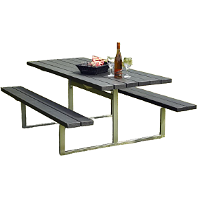 HORTUS Hel bordbænkesæt - nonwood/galvaniseret stål