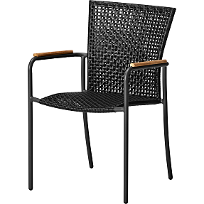 Mood Tokyo Open havestol, antracit/sort/teak