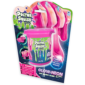 Doctor Squish Glow In The Dark slim - pink