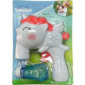 SpinOut sæbeboblepistol - enhjørning