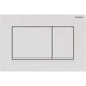 GEBERIT SIGMA30 betjeningsplade 246x164x12 mm hvid/mathvid