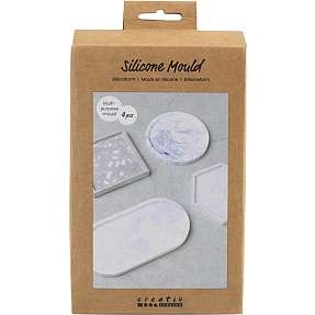 Creotime silikone form - firkantet, cirkel, sekskant, oval